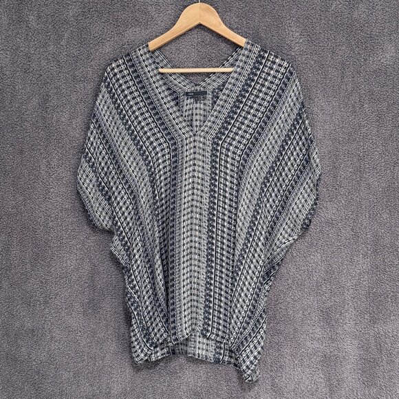 Vince Aztec Print Silk Top - Picture 2 of 8